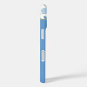 Modern Elegant Blue Floral Pattern  Case-Mate iPhoneケース (裏面 / 右)