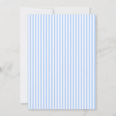 Modern Elegant Blue White Photo Graduation   案内状 (裏面)