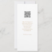 Modern Elegant Boho Floral Eid Mubarak Digital 招待状 (裏面)