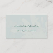 Modern Elegant Botanical Green Beauty Professional 名刺 (正面)