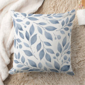 Modern elegant botanical  watercolor  navy blue クッション (ブランケット)