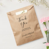 Modern elegant bride and groom Thank You wedding フェイバーバッグ (封をした状態)
