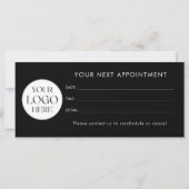 Modern Elegant Business Logo Appointment Card (裏面)