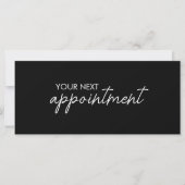 Modern Elegant Business Logo Appointment Card (正面)