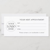 Modern Elegant Business Logo Appointment Card (裏面)