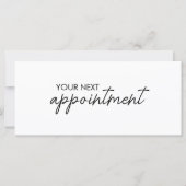 Modern Elegant Business Logo Appointment Card (正面)