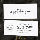 Modern Elegant Business Logo Discount Card