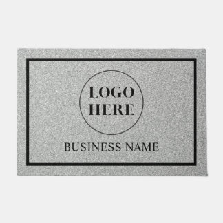 Modern Elegant Business Logo Doormat ドアマット