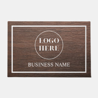 Modern Elegant Business Logo Doormat ドアマット