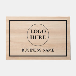Modern Elegant Business Logo Doormat ドアマット