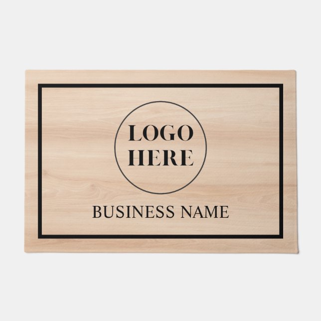 Modern Elegant Business Logo Doormat ドアマット (正面)