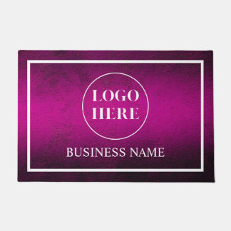 Modern Elegant Business Logo Doormat ドアマット
