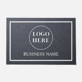 Modern Elegant Business Logo Doormat ドアマット