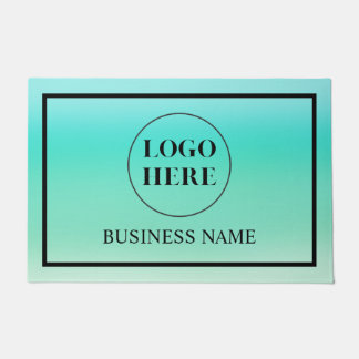Modern Elegant Business Logo Doormat ドアマット