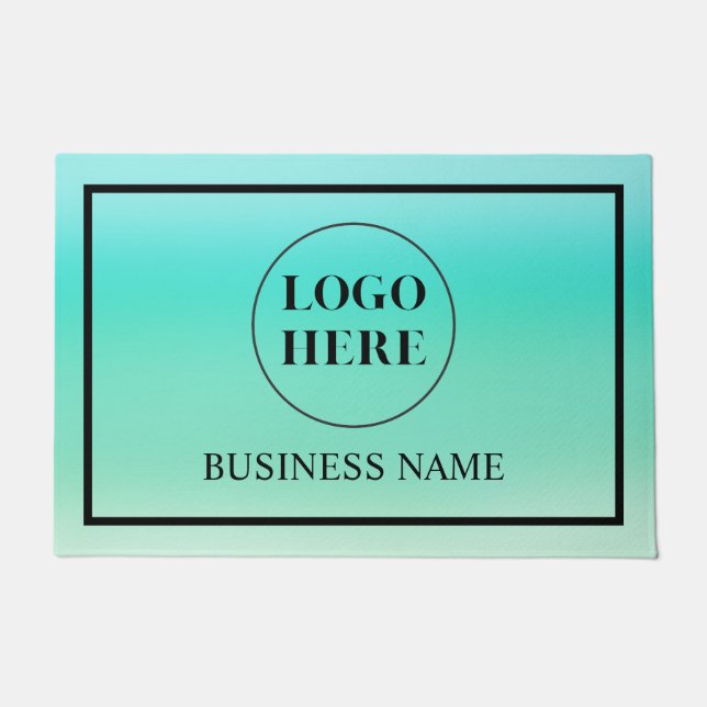Modern Elegant Business Logo Doormat ドアマット (正面)