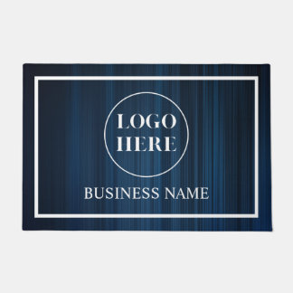 Modern Elegant Business Logo Doormat ドアマット