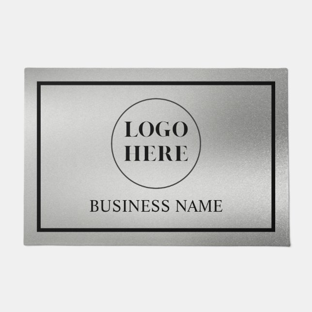 Modern Elegant Business Logo Doormat ドアマット (正面)