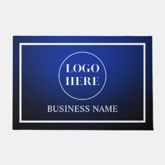 Modern Elegant Business Logo Doormat ドアマット