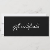 Modern Elegant Business Logo Gift Certificate (正面)
