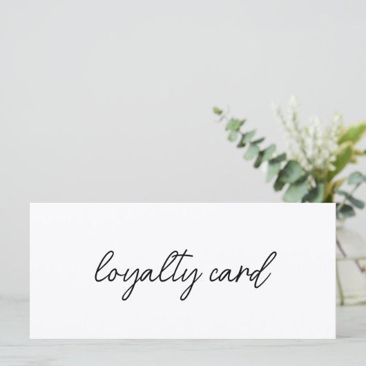 Modern Elegant Business Logo Loyalty Card (スタンド正面)