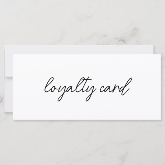 Modern Elegant Business Logo Loyalty Card (正面)