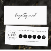 Modern Elegant Business Logo Loyalty Card