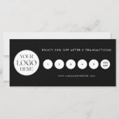Modern Elegant Business Logo Loyalty Card (裏面)