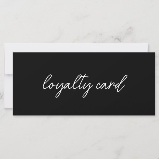 Modern Elegant Business Logo Loyalty Card (正面)