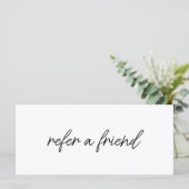 Modern Elegant Business Logo Referral Card (スタンド正面)