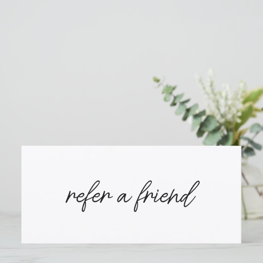Modern Elegant Business Logo Referral Card (スタンド正面)