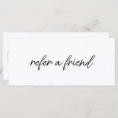 Modern Elegant Business Logo Referral Card (正面/裏面)