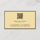 Modern Elegant Calligraphy Script Bordeaux & Gold 名刺 (裏面)