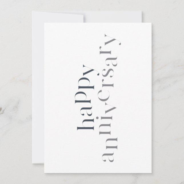 Modern, elegant, chic design Happy Anniversary (正面)