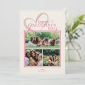 Modern Elegant Chic Photo Galentine's Day Card (スタンド正面)