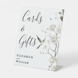 Modern Elegant Chinoiserie Floral Cards And Gifts 台座サイン