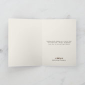 Modern Elegant Christmas Folded Holiday Card シーズンカード (内部)