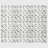 Modern Elegant Christmas Nutcracker Pattern ラッピングペーパー (フラット)