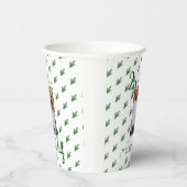 Modern Elegant Christmas theme photo paper cup 紙コップ (右)