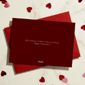 Modern Elegant Classic Chic Photopop Valentines 箔シーズンカード