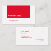 Modern Elegant Companyの赤 名刺 (正面/裏面)