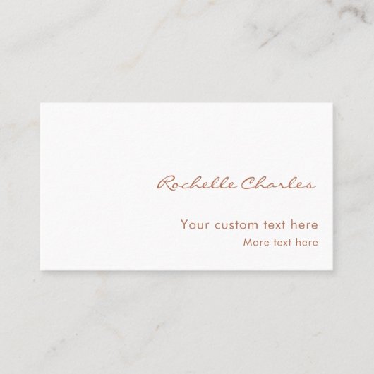 Modern Elegant Copper QR Code Professional  名刺 (正面)