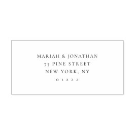 Modern Elegant Couples Return Address セルフインキングスタンプ