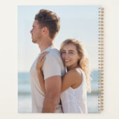 Modern Elegant Custom Family 4 Photo Collage 2026 プランナー手帳 (裏面)