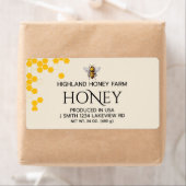  Modern Elegant Custom Honey Labels ラベル (インサイチュ)
