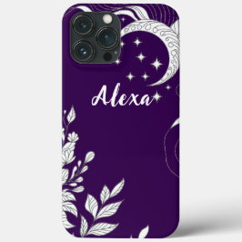 Modern elegant cute girly simple florals iPhone 13 pro maxケース