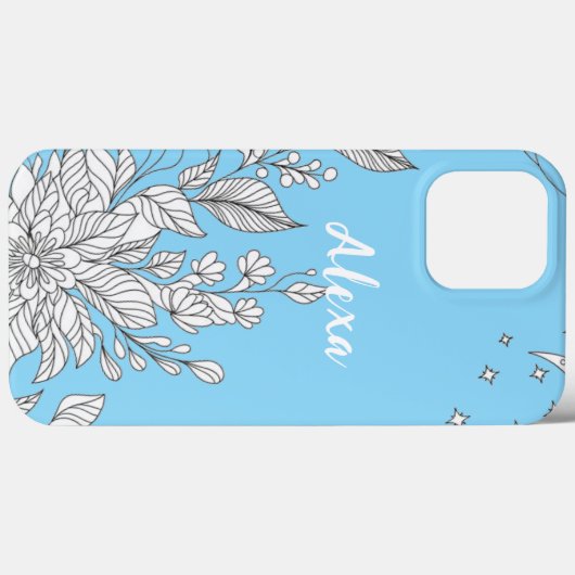 Modern elegant cute girly simple florals Case-Mate iPhoneケース (裏面 (横))