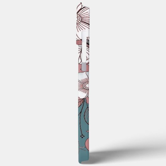 Modern elegant cute girly simple florals Case-Mate iPhoneケース (裏面 / 左)