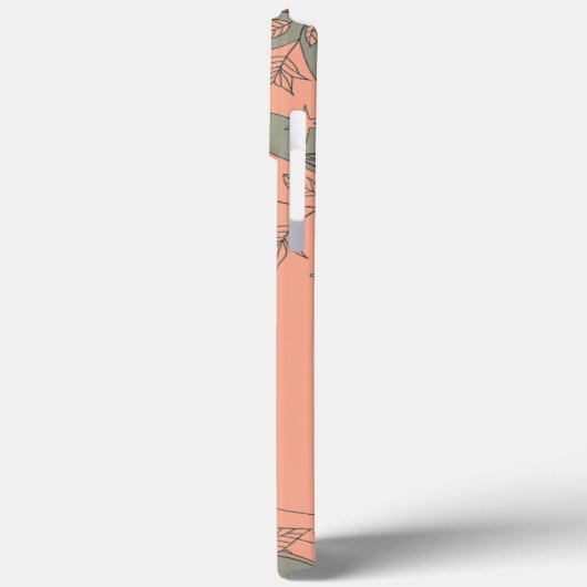 Modern elegant cute girly simple florals Case-Mate iPhoneケース (裏面 / 左)