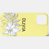 Modern elegant cute girly simple florals Case-Mate iPhoneケース (裏面 (横))