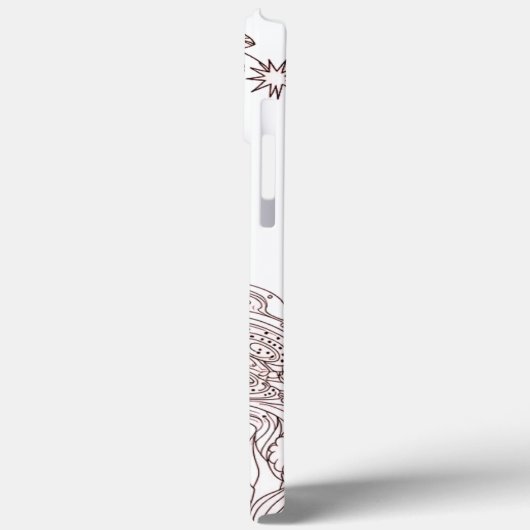 Modern elegant cute girly simple florals Case-Mate iPhoneケース (裏面 / 左)